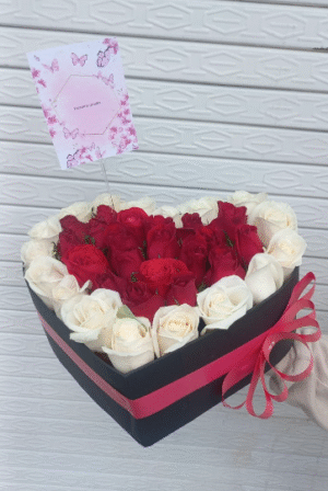 Corazón de rosas R 40