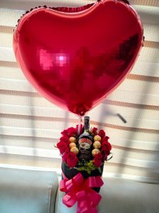 Cilindro de rosas. ferrero y baileys x375 R47