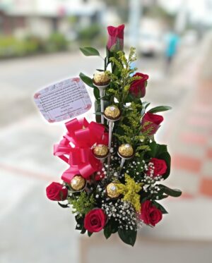 Escala chocolates x 7 rosas R12